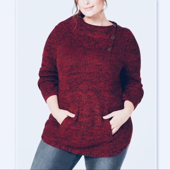 Style & Co. Sweaters - Style & Co Macy's Plus Pocket Envelope Sweater 1X